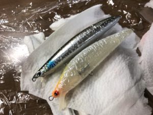 ルアーリペイント 剥離