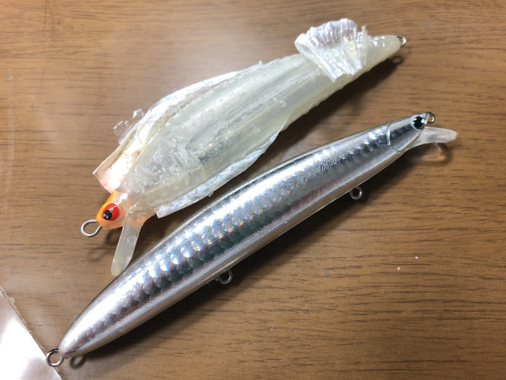 ルアーリペイント 剥離
